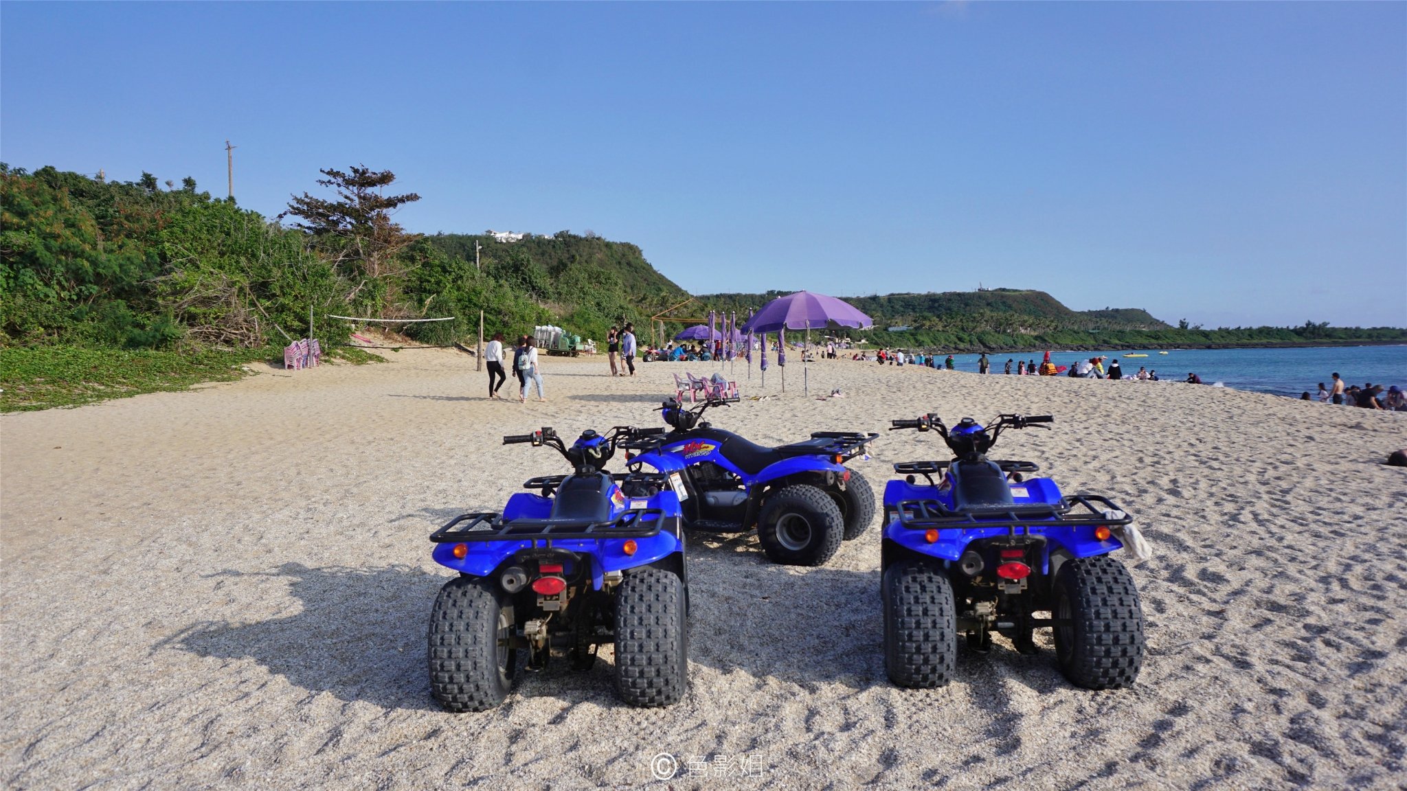 2019垦丁白沙湾海滩游玩攻略,在沙滩上骑摩托车,开的很快【去哪儿攻略】