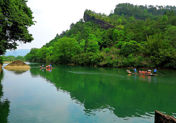 这碧绿的九曲溪哟看得让人心醉