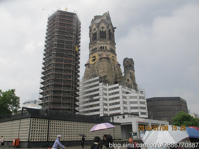 2017二战教堂在西柏林商业区内,位于德国柏