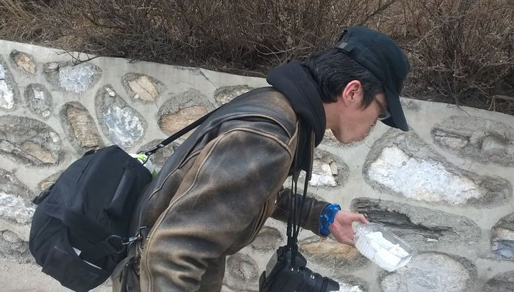 20175年前带队去过一次, 天气很好天很蓝_白石