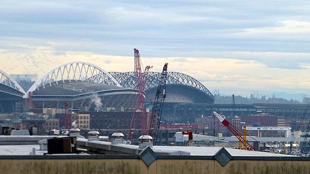 西雅图中心的单轨铁路