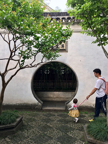 "园林中花窗的设计，看的是一步一景。三点半的狮子林仍旧游人如织，特别是假山群里~真的非常滑。不用赶行程_狮子林"的评论图片