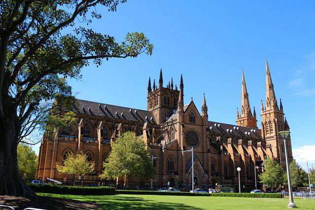 marys cathedral,维多利亚女王大厦qvb,悉尼塔sydney tower eye,市政