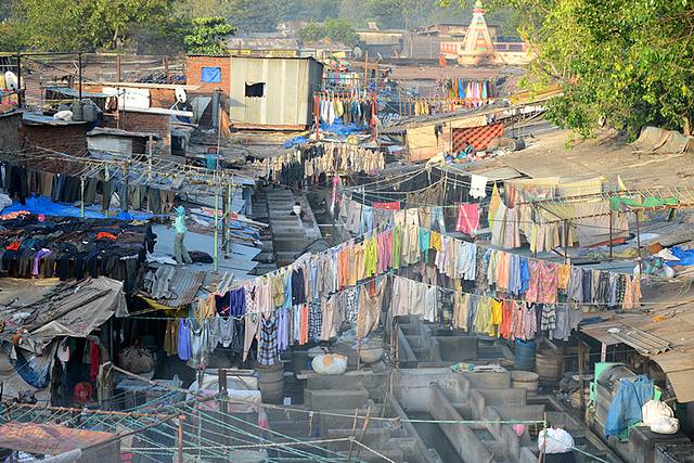 孟买千人洗衣场