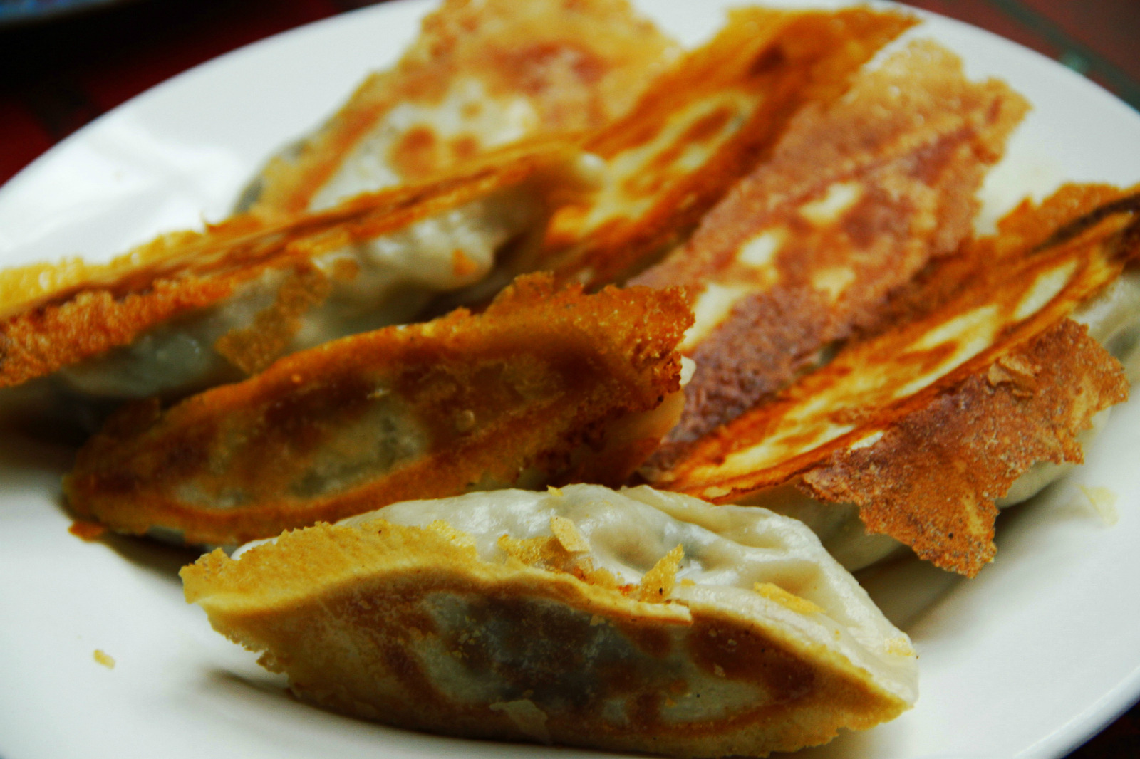 锅贴(半打7个),个比较大,馅一般,不算太好吃.