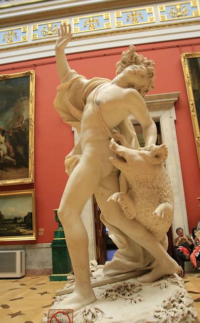 图二,朱塞佩·马祖利《阿多尼斯之死》,1709年