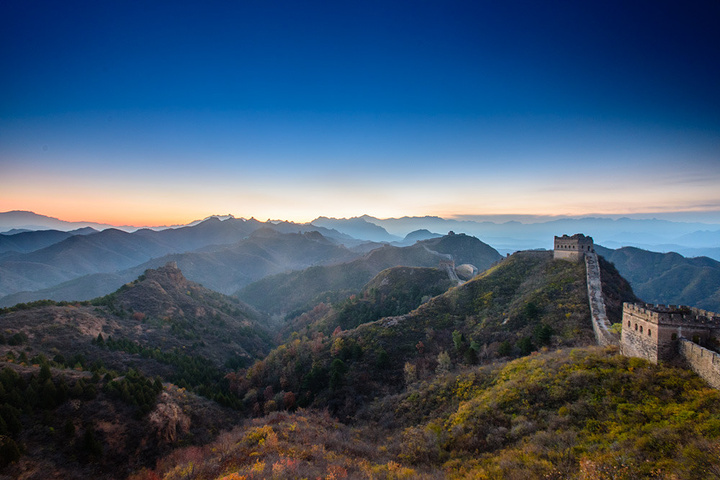 金山岭长城日出