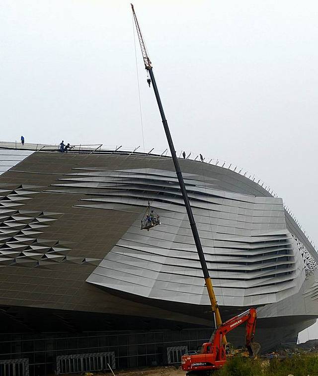 建设中的东港商务区