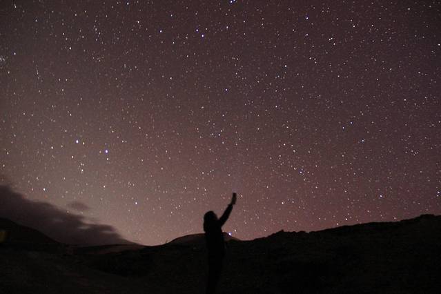 晚上三哥带我们去看星星,真漂亮,小伙伴高反, 错过了!
