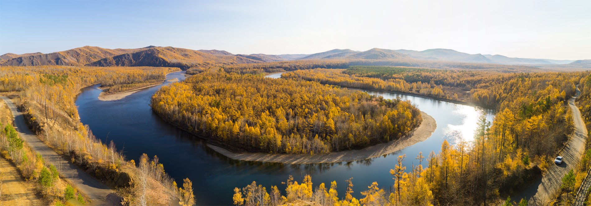 秋天的泰加林,静美而绚烂的视觉盛宴