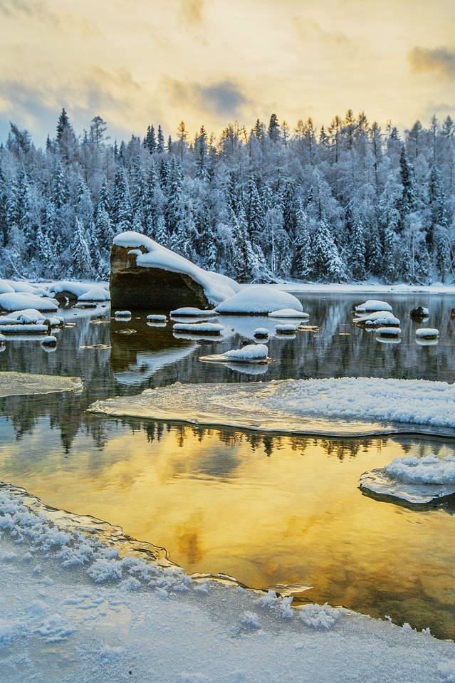 迷失在冬日喀纳斯的冰雪奇缘里