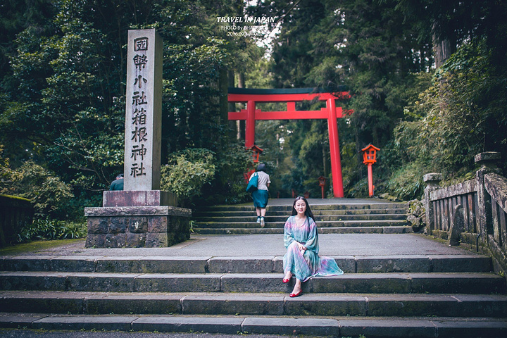 "但是这个鸟居的神圣地位还是不可动摇的。芦之湖湖边的这座红色的大鸟居是一个经典的，拍照的机位_箱根神社"的评论图片