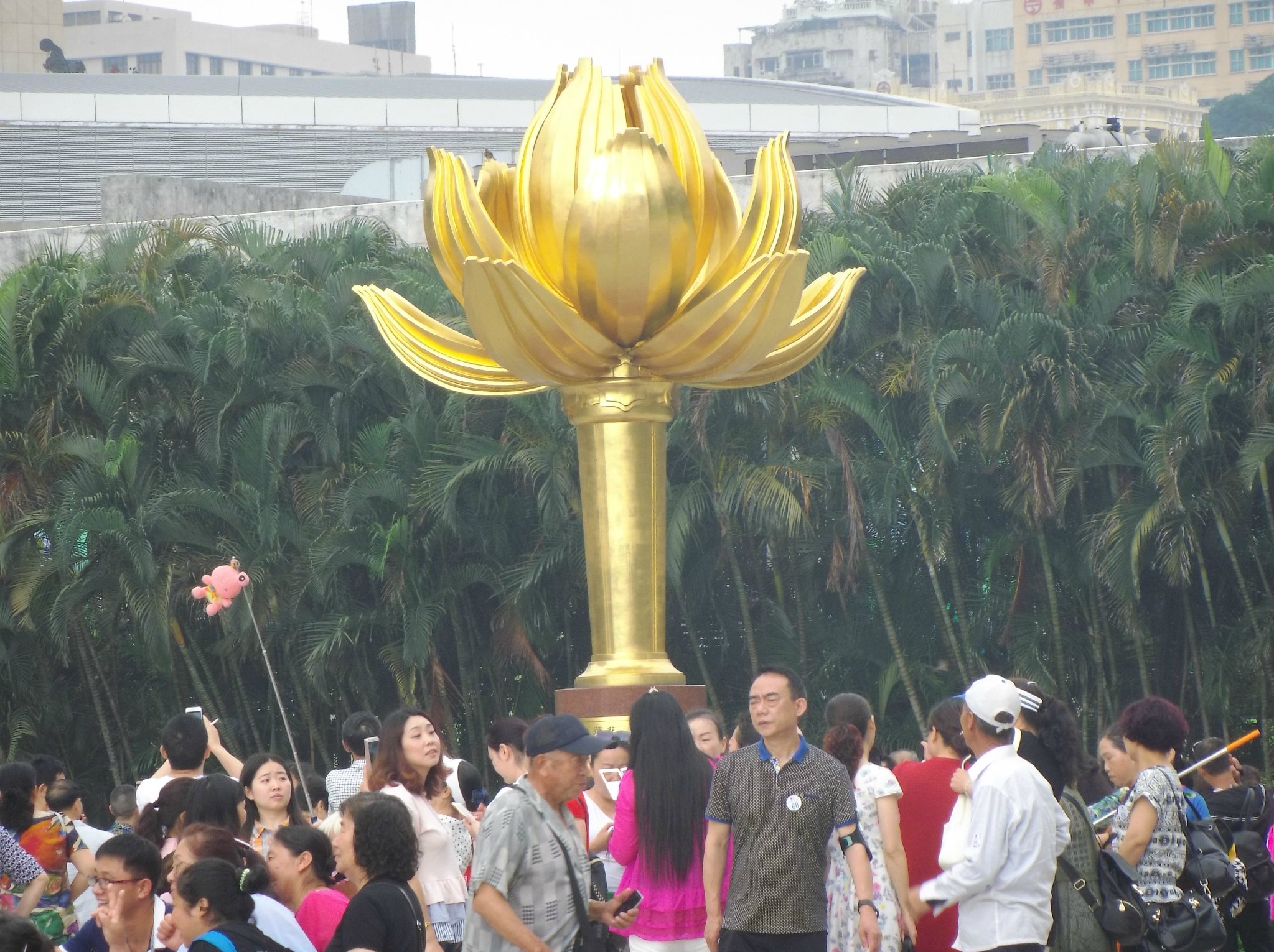 吃完早餐顺便就去金莲花广场走走. 类似于香港的金紫荆广场一样.