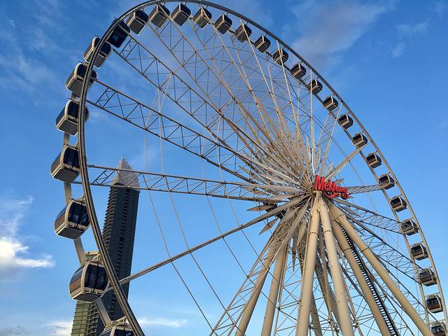 曼谷夜市摩天轮