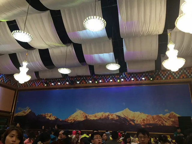 那些舞蹈真的很好看,还有唱歌的。从雪山下来