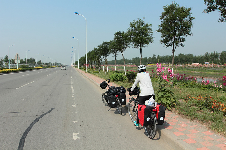 七里海大道,路况特别好.