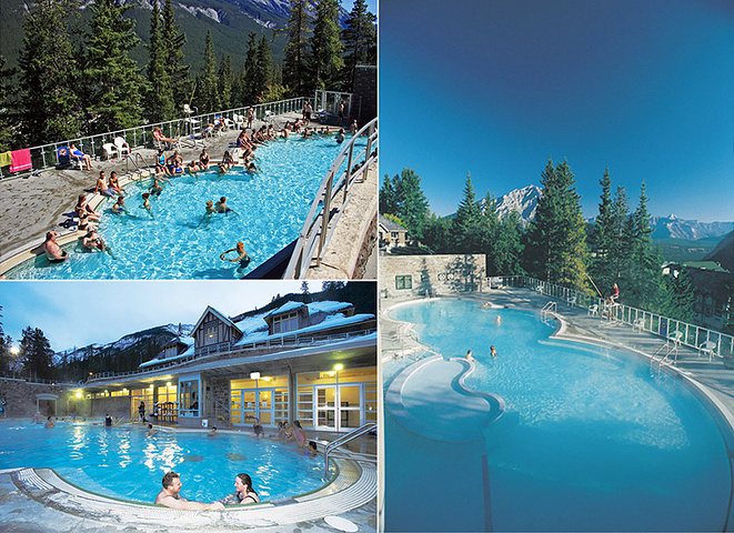 "班夫上温泉 Banff Upper Hot Springs 距离银龙餐厅很近，上下好几层，关键..._班夫上温泉"的评论图片