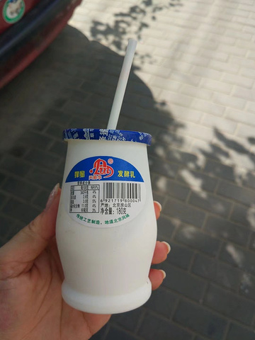 老北京酸奶5元一杯很好喝,坐公交去大栅栏,都