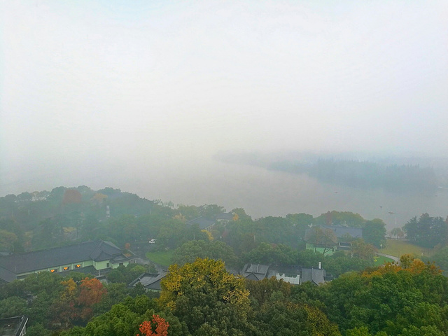 "西湖真的很大，许多景点虽然都在西湖畔，却相距甚远。比如雷峰塔和断桥就隔着一汪碧绿的湖水，两两相望_雷峰塔"的评论图片