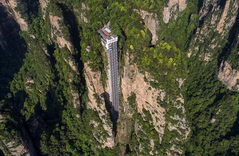 百龙天梯旅游景点攻略图