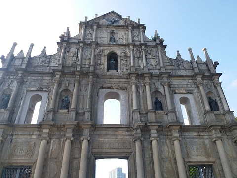 大三巴牌坊旅游景点攻略图