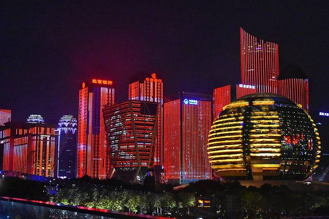 钱江新城灯光秀