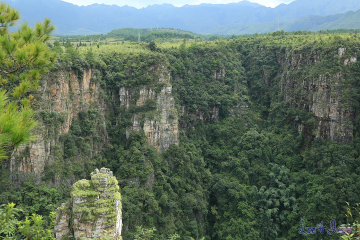 "...天飘降，轻柔，飘忽，无声无息……与雄伟壮阔的悬崖背景，刚柔并济，奇妙地融为一体，真叫人叹为观止_广东大峡谷"的评论图片