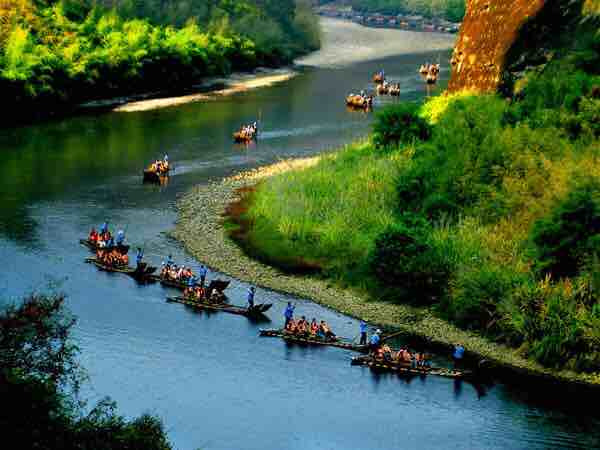 九曲溪竹筏漂流