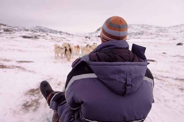 在格陵兰岛看绝美极光