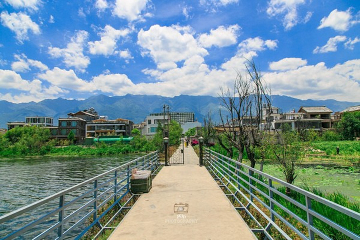 很多到大理旅遊的遊客也會為了逛逛這個溼地公園而專門找到才村