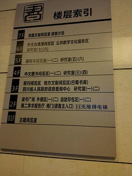 四川省图书馆旅游景点攻略图