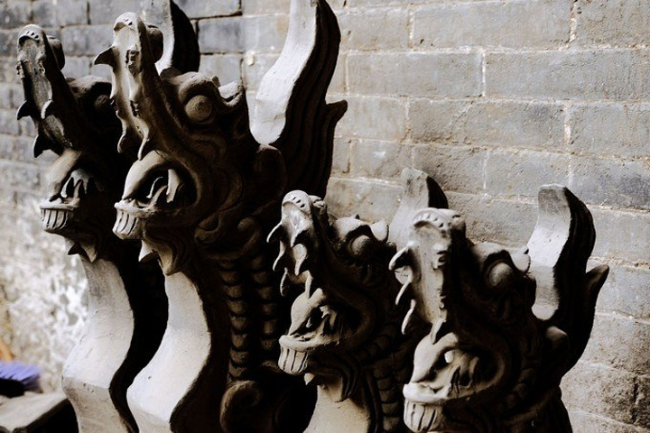 上午游览古城,特意去工厂买的平遥牛肉,批发价