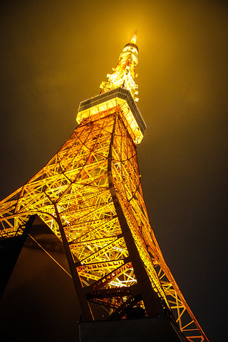 快到傍晚的时候,我们就来到了东京塔.