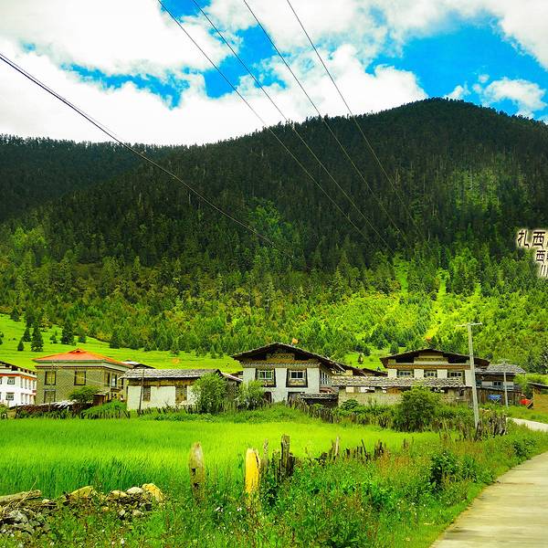 吃过午饭之后14:50到达扎西岗民俗村,今天就住在这里了,民居还不错,小