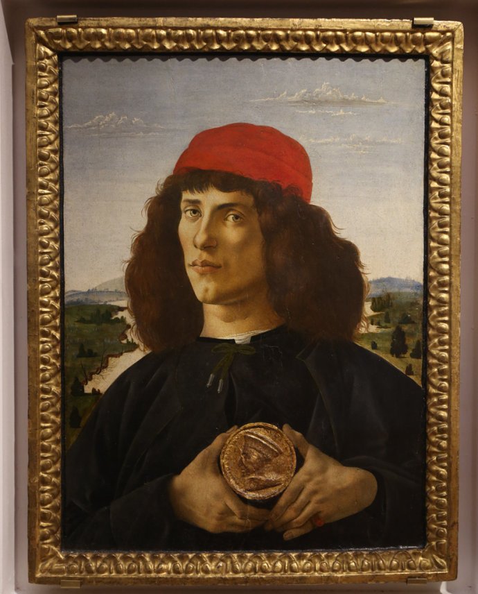 《年轻人肖像画》波提切利