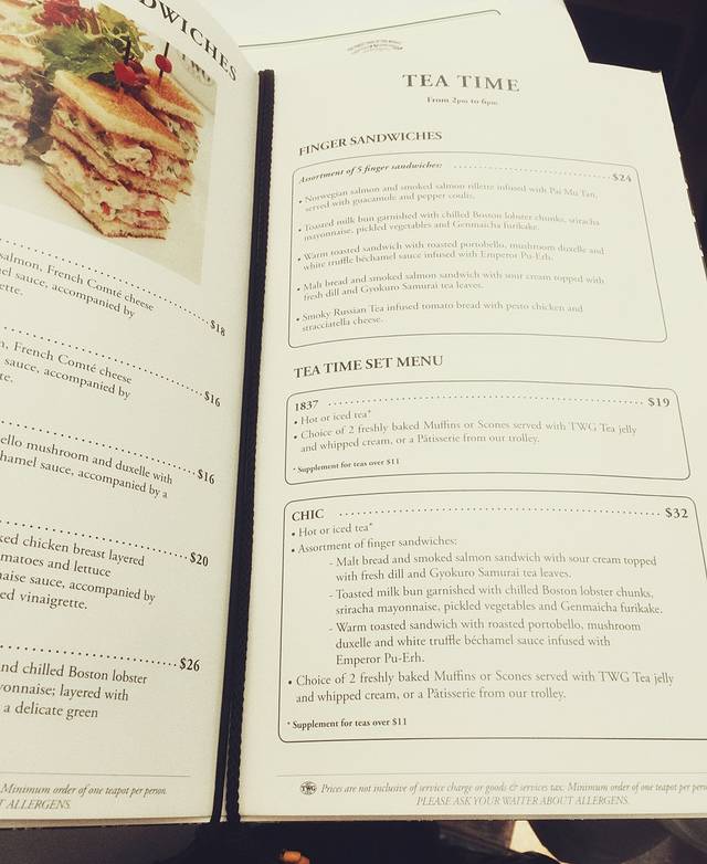 TWG Tea at Republic Plaza