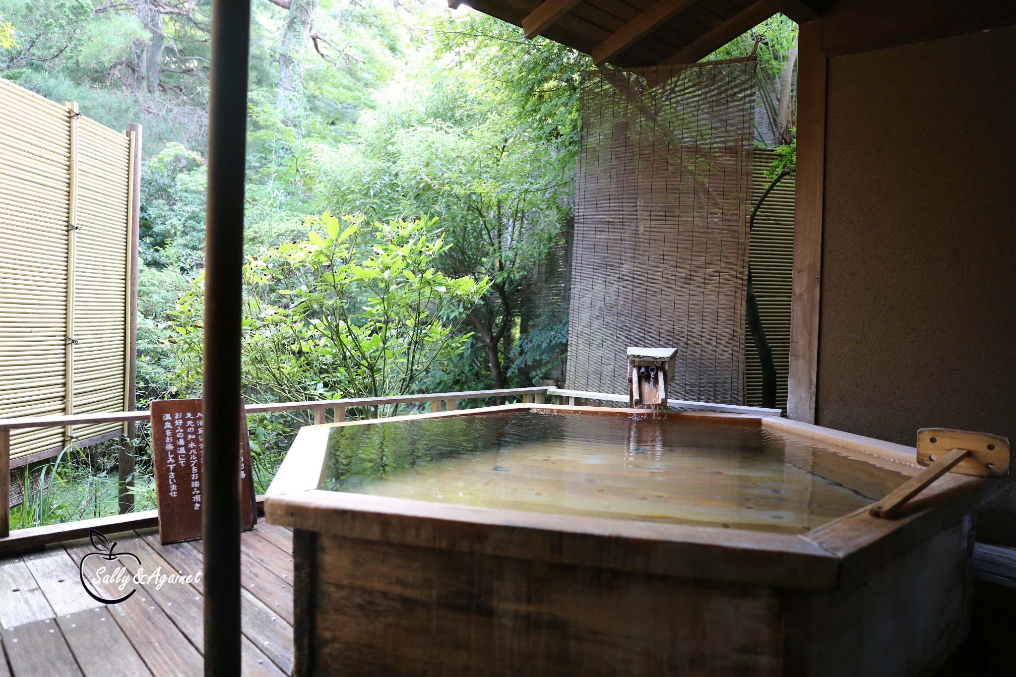 其实修善寺温泉附近的房子基本都是沿河而建所以走一段才能见到小河大