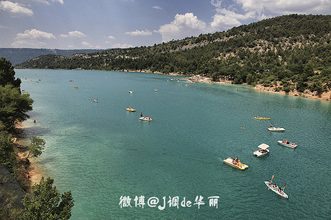 凡尔登大峡谷和圣十字湖旅游景点攻略图