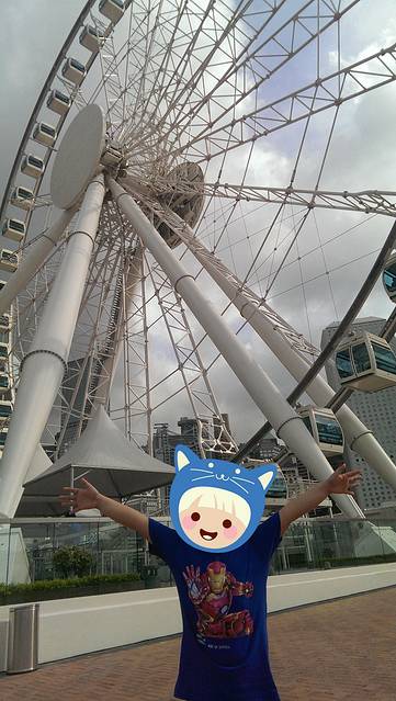 游香港荔园,摩天轮,夜景,买闪闪和化妆品