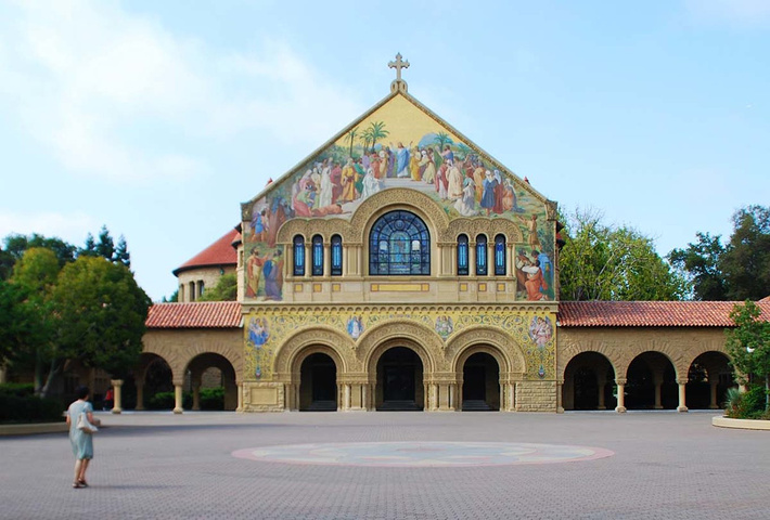 下面一組斯坦福大學校園內風景照片為虎媽拍攝