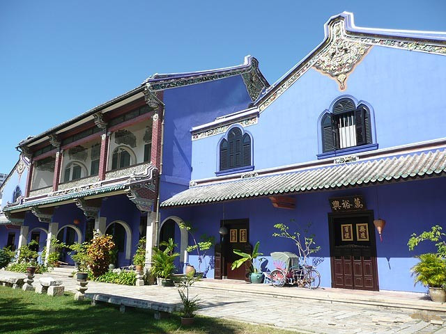张弼士故居cheongfatttzemansion蓝屋是一间非常美丽的传统老宅