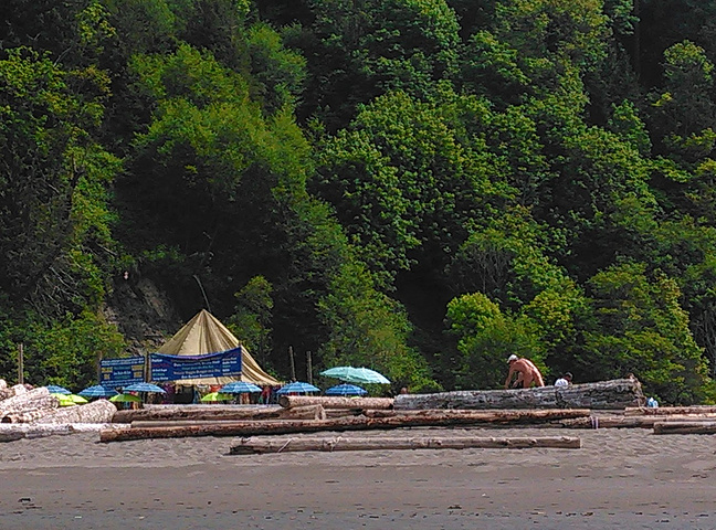 "据说，在夏天的旅游旺季，这里会很热闹、沸腾而且人山人海。脱的一丝不挂在享受阳光的人们。女儿在玩什么_雷克海滩"的评论图片