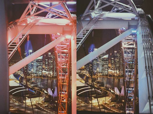 摩天轮里都有空调,非常的凉爽