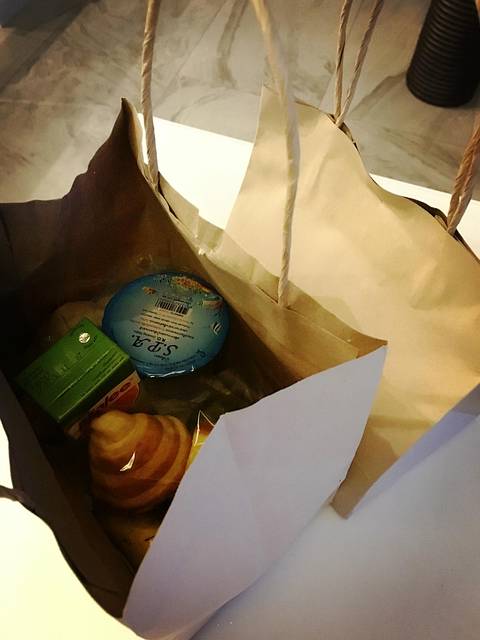 酒店打包的早餐