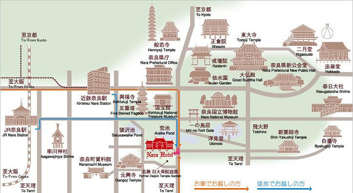 奈良的地图来自游记这个冬天,我在关西度过