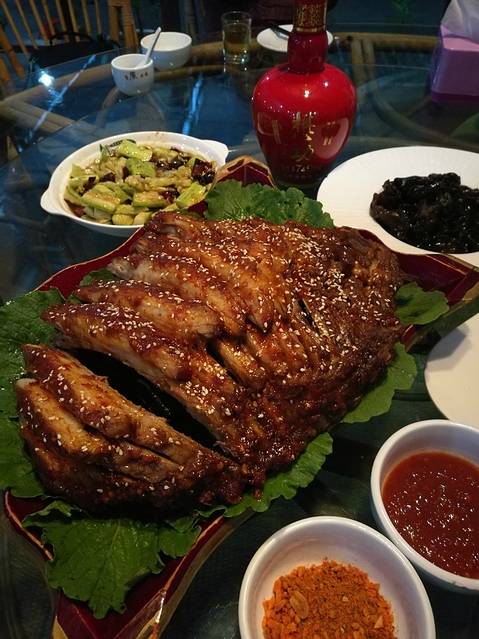 酒店的晚餐"烤羊排"