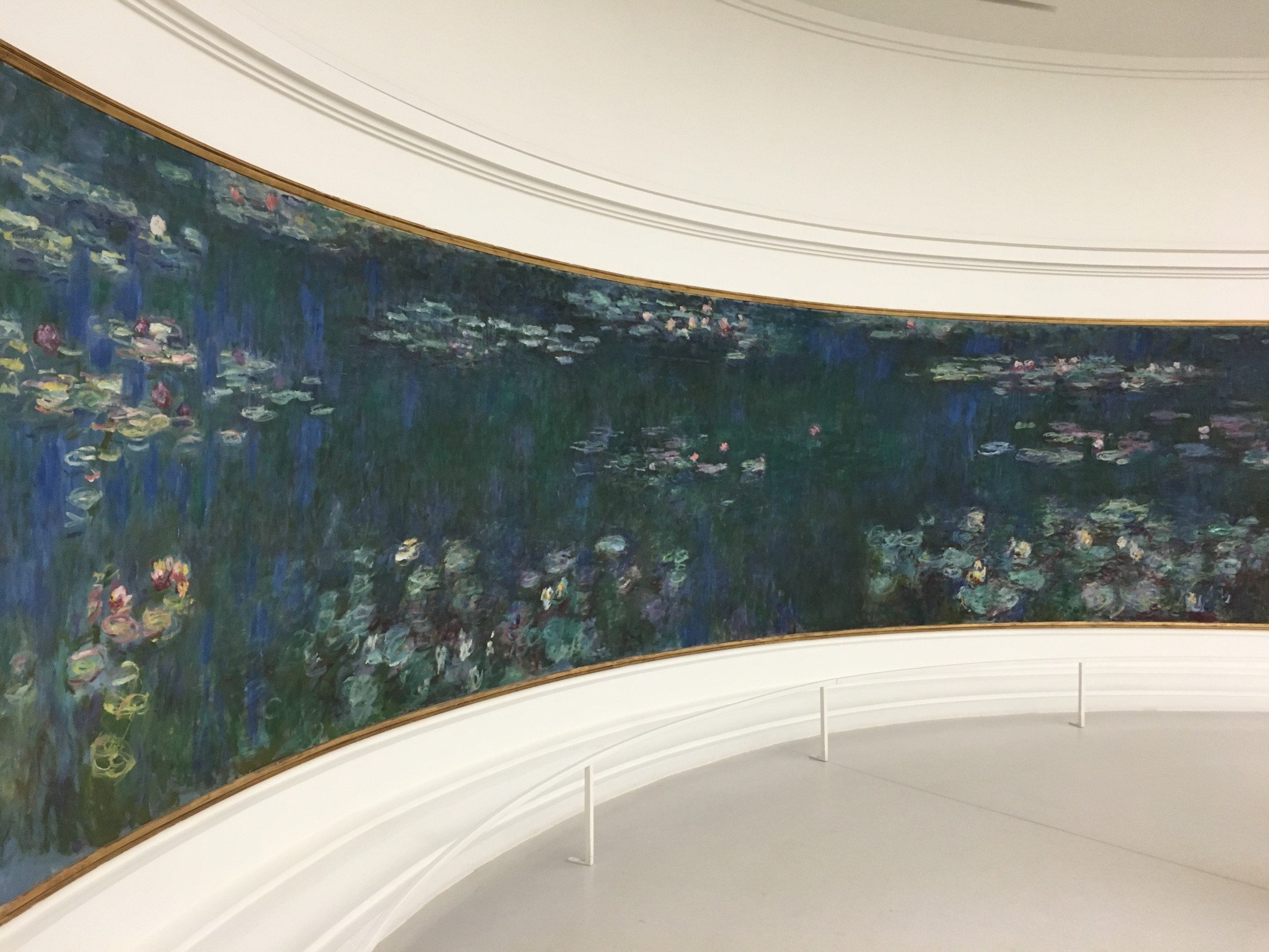 所以法国人更是以他为荣,单独为了他的八幅全景睡莲整了个橘园美术馆