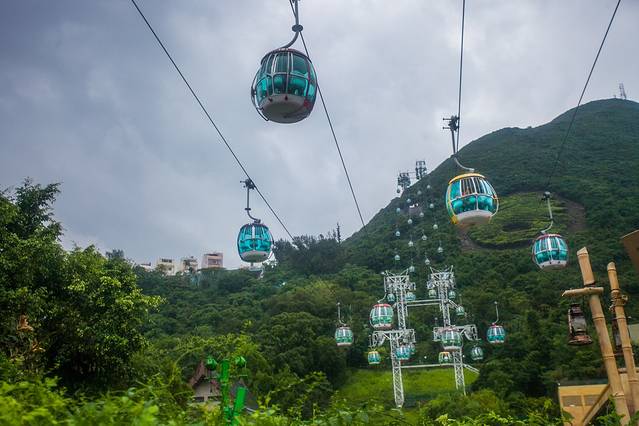 香港海洋公园缆车