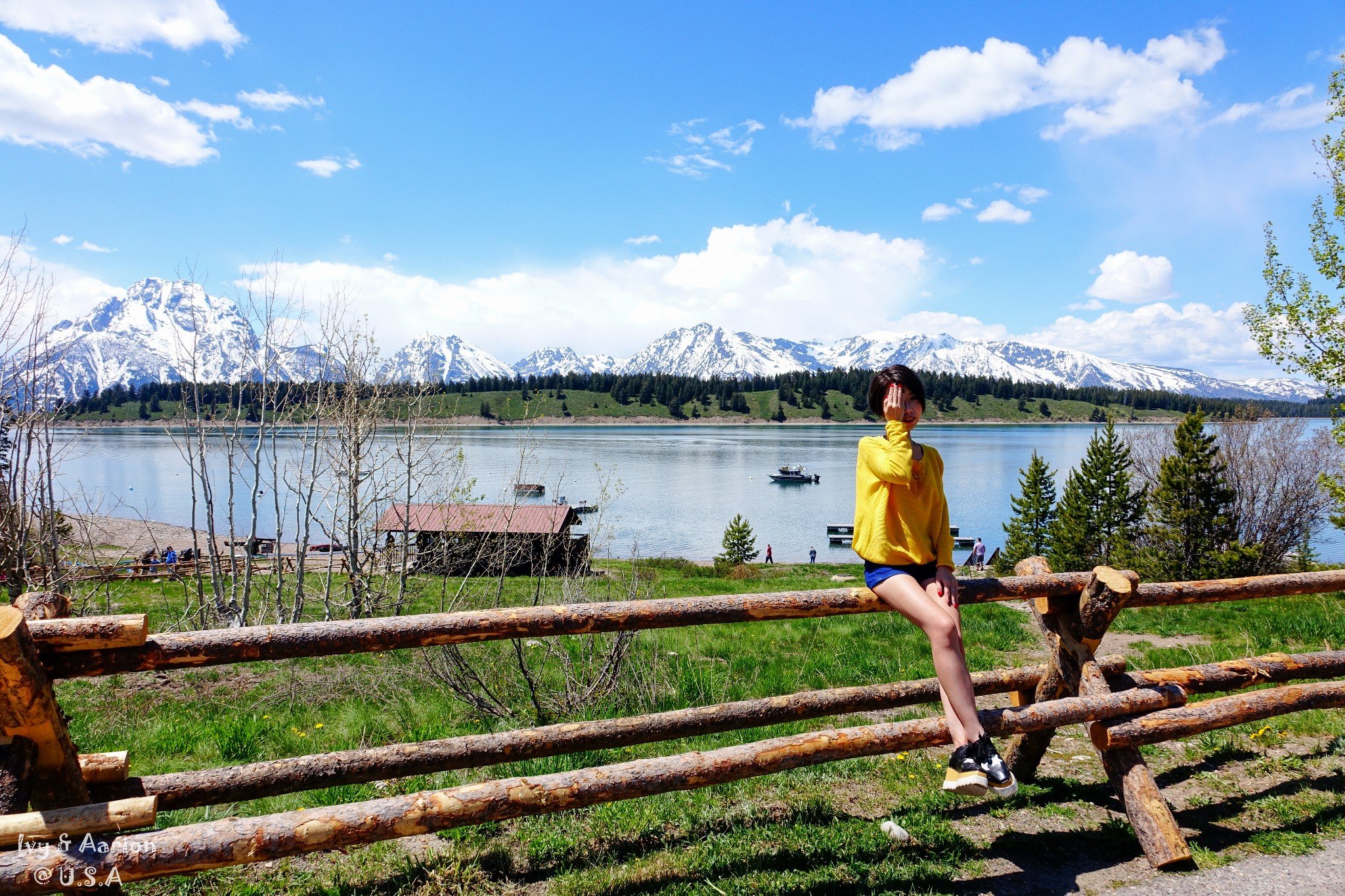 即便水面不够平静,倒影不够清晰,也丝毫没有影响到这一幅壮丽的画面