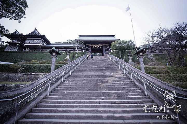 2024諏訪神社是长崎最大的神社,位于一座小山坡上。从电车站需要步行经过民居然后再攀爬一段阶梯才能到达_镇西大社诹访神社评论去哪儿攻略